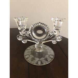 Gazebo Crystal Candlestick Holder